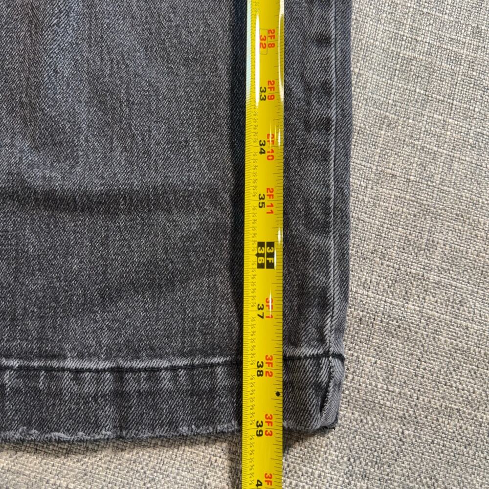 Hollister Super Baggy Jeans Mens 34x30 Gray Black Mushroom Patch Y2K Wide Leg - Picture 4 of 10